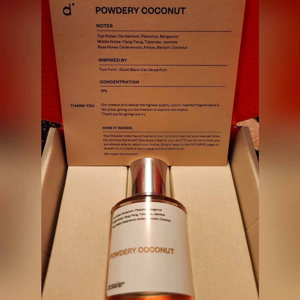 Dossier Powdery Coconut 50ml